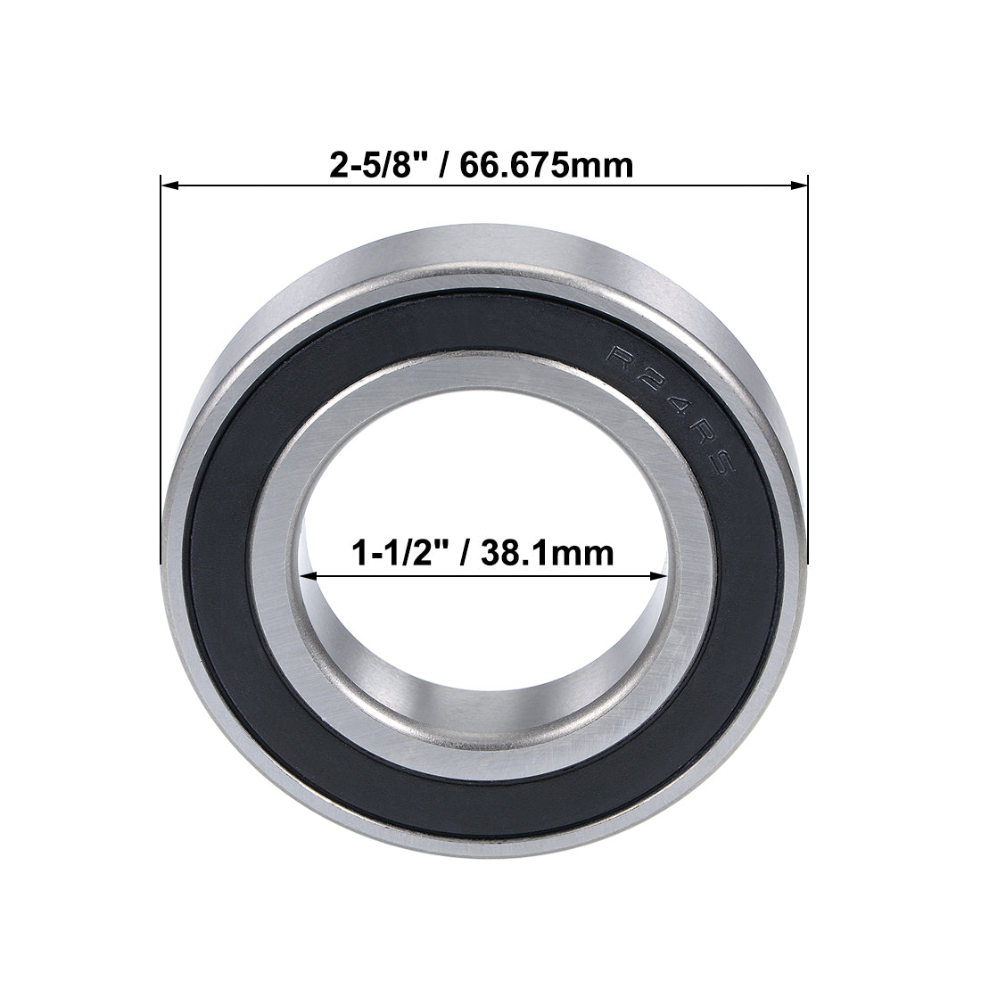 uxcell Uxcell Deep Groove Ball Bearings Inch Double Sealed Chrome Steel ABEC1 Z1