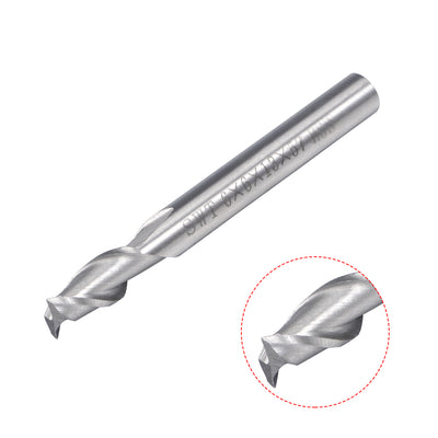 Harfington 5pcs 6mm Shank 6mm x 13mm Straight Flat Nose End Mill Cutter CNC Router Bits 2 Flute