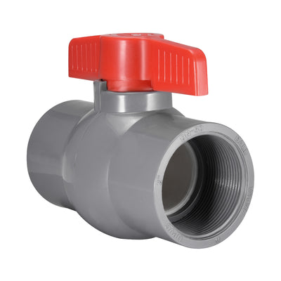 Harfington PVC Ball Valve Supply Pipe Knob Threaded Ends Inner Hole Diameter