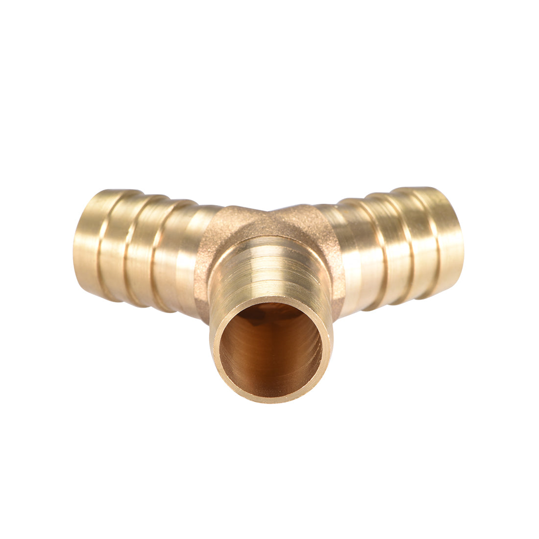 Harfington 16mm or 5/8" ID Brass Barb Splicer Fitting,Y-Shaped 3Way,Barb Hose Fitting
