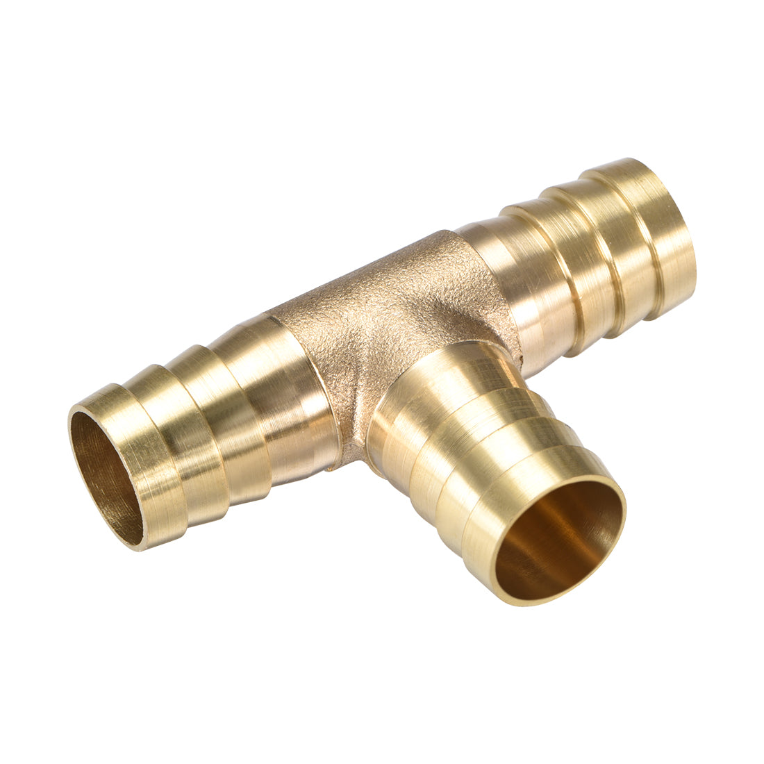 Harfington 16mm or 5/8" ID Brass Barb Splicer Fitting,T-Shaped 3Way,Barb Hose Fitting