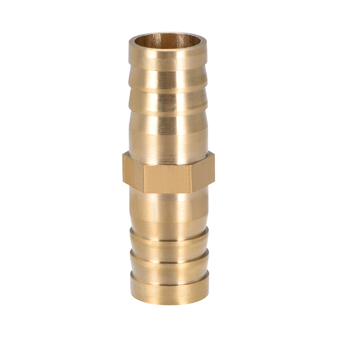 Harfington 14mm ID Brass Barb Splicer Fitting,Straight Barb Hose Fitting