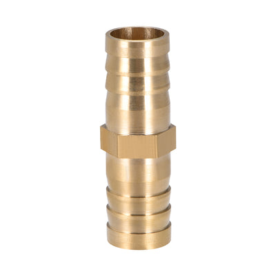 Harfington 14mm ID Brass Barb Splicer Fitting,Straight Barb Hose Fitting