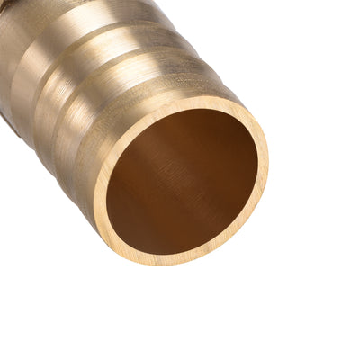 Harfington 14mm ID Brass Barb Splicer Fitting,Straight Barb Hose Fitting,2pcs