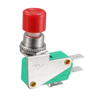 Harfington 16A 125/250VAC SPDT NO NC 3-Terminals Snap Button Type Micro Limit Switch