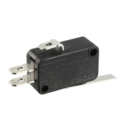 Harfington 15A 250VAC Black V-152-1C25 Straight Lever Miniature Micro Switch