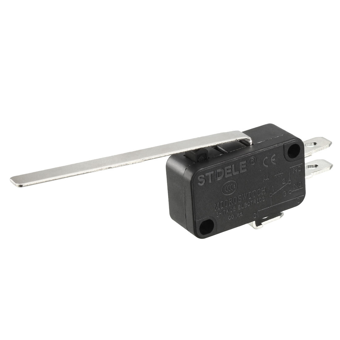 Harfington 15A 250VAC Black V-153-1C25 Long Straight Lever Miniature Micro Switch