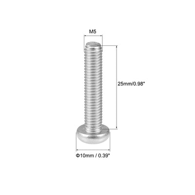 Harfington 20Pcs Stainless Steel Pan Phillips Head Machine Screw