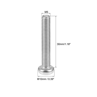 Harfington 30Pcs Stainless Steel M3 Pan Phillips Head Screw