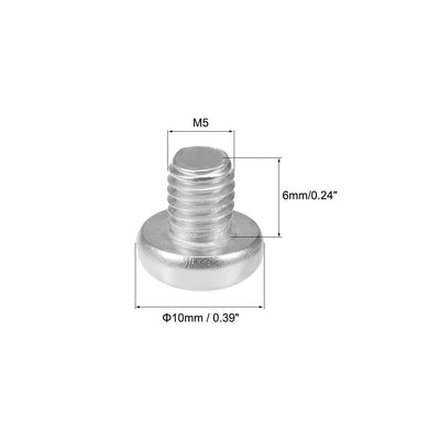 Harfington 50Pcs Stainless Steel Pan Phillips Head Machine Screw