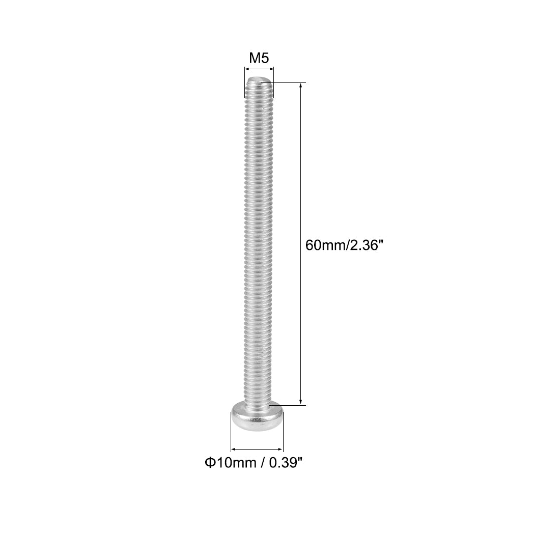 Harfington 25Pcs Stainless Steel Phillips Pan Head Screw