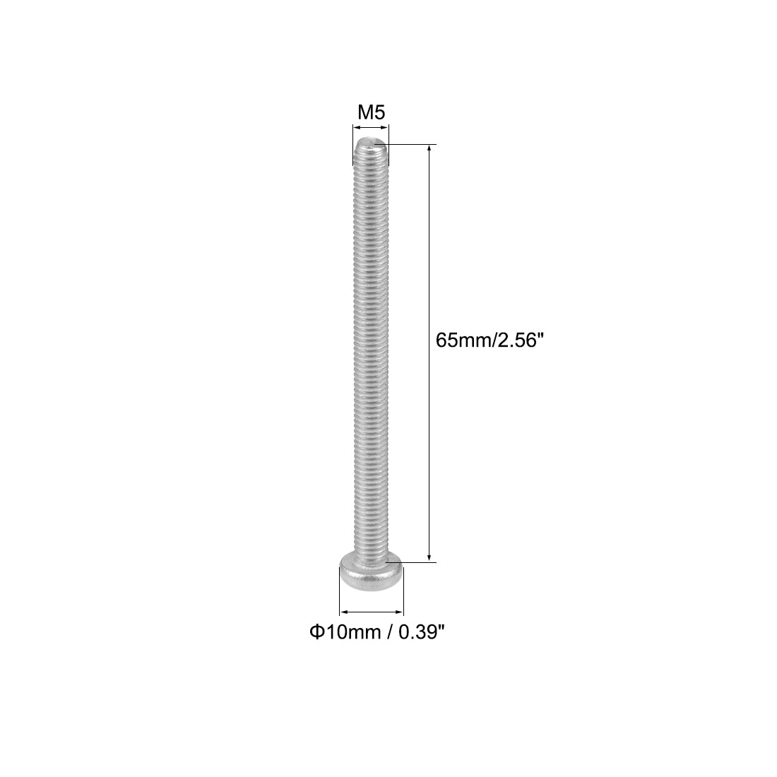 Harfington 10Pcs Stainless Steel Pan Phillips Head Machine Screw