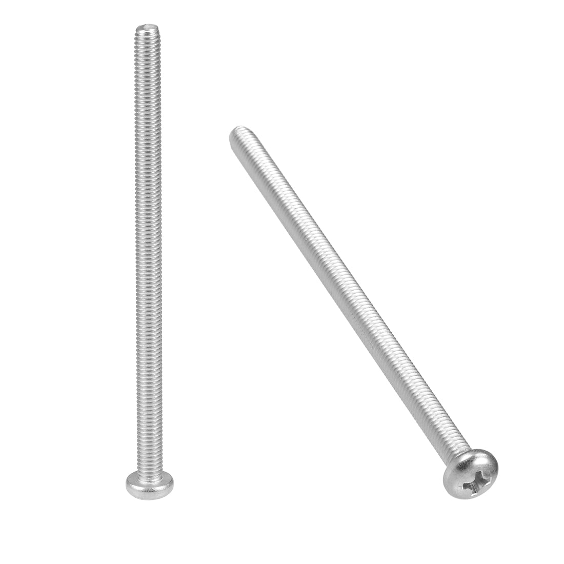 Harfington Machine Screws Pan Phillips Cross Head Screw 304 Stainless Steel Fasteners Bolts, 5Pcs