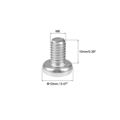 Harfington Machine Screws Pan Phillips Head Screw 304 Stainless Steel Fasteners Bolts 30Pcs