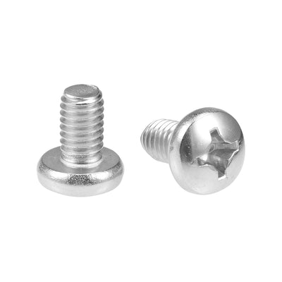 Harfington Machine Screws Pan Phillips Head Screw 304 Stainless Steel Fasteners Bolts 30Pcs