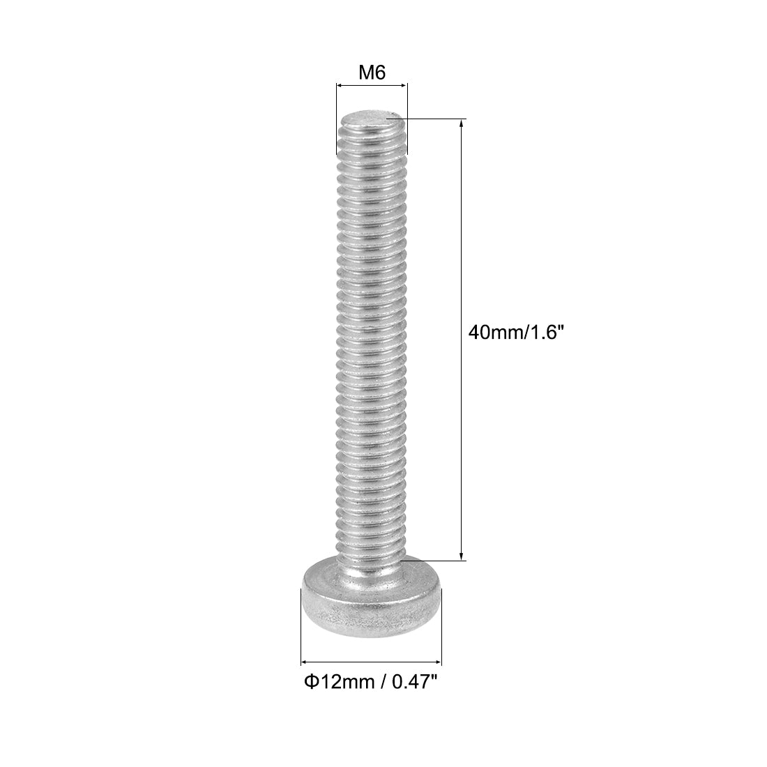 Harfington 10Pcs Stainless Steel Pan Phillips Head Machine Screw