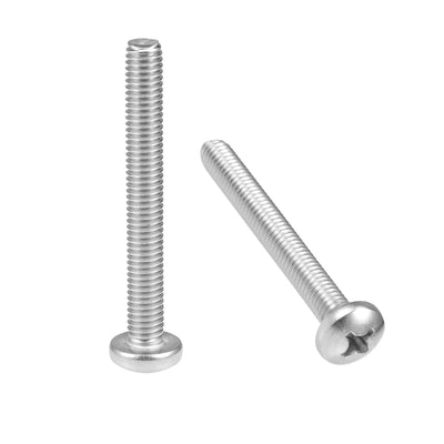 Harfington Machine Screws Pan Phillips Head Screw 304 Stainless Steel Fasteners Bolts 20Pcs