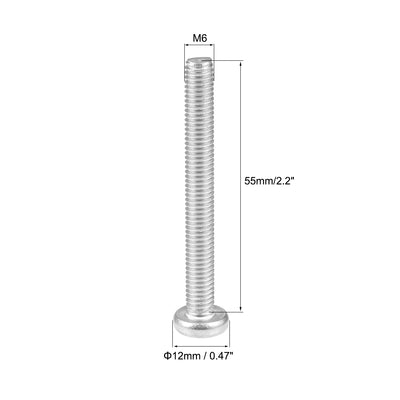 Harfington Machine Screws Pan Phillips Cross Head Screw 304 Stainless Steel Fasteners Bolts, 5Pcs