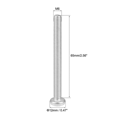 Harfington Machine Screws Pan Phillips Cross Head Screw 304 Stainless Steel Fasteners Bolts, 5Pcs