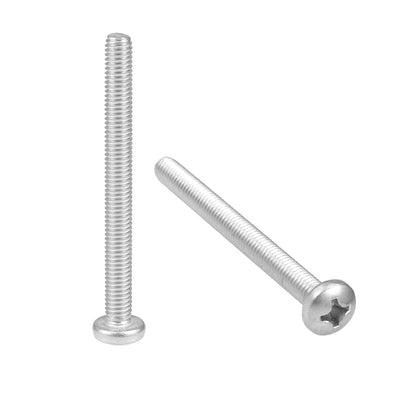 Harfington Machine Screws Pan Phillips Cross Head Screw 304 Stainless Steel Fasteners Bolts, 5Pcs