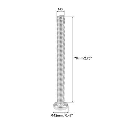 Harfington Machine Screws Pan Phillips Cross Head Screw 304 Stainless Steel Fasteners Bolts, 5Pcs