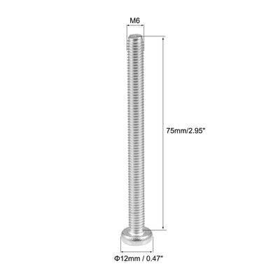 Harfington Machine Screws Pan Phillips Cross Head Screw 304 Stainless Steel Fasteners Bolts, 5Pcs