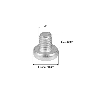 Harfington Machine Screws Pan Phillips Head Screw 304 Stainless Steel Fasteners Bolts 30Pcs