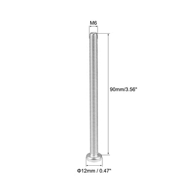 Harfington Machine Screws Pan Phillips Head Screw 304 Stainless Steel Fasteners Bolts 4Pcs