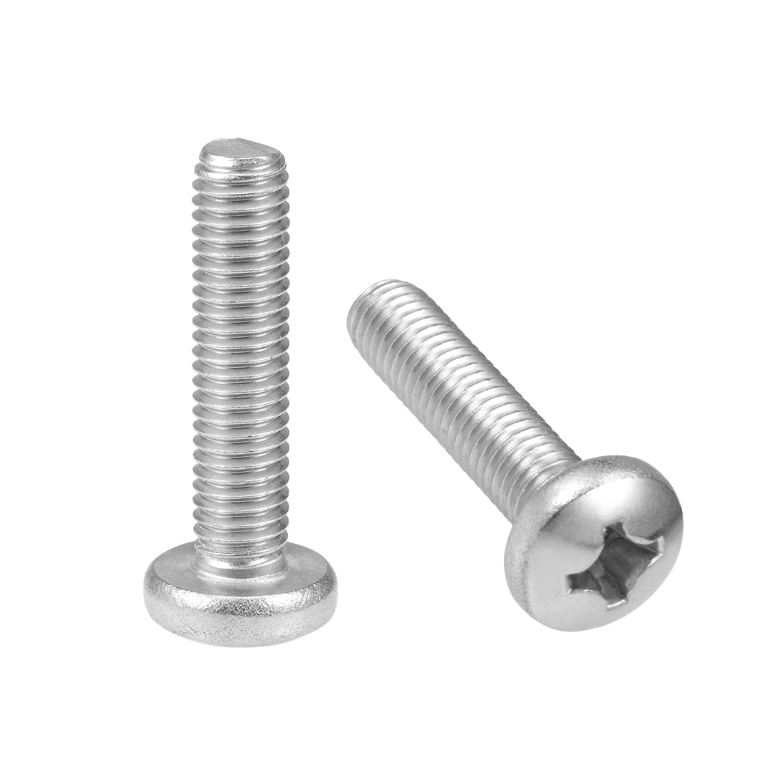 Harfington Machine Screws Pan Phillips Head Screw 304 Stainless Steel Fasteners Bolts 5Pcs