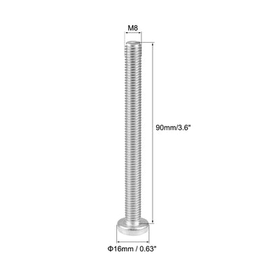 Harfington Machine Screws Pan Phillips Head Screw 304 Stainless Steel Fasteners Bolts 2Pcs