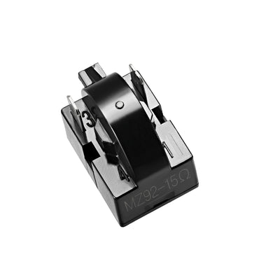 Harfington 15 Ohm 2 Pin Refrigerator  Starter Relay Black