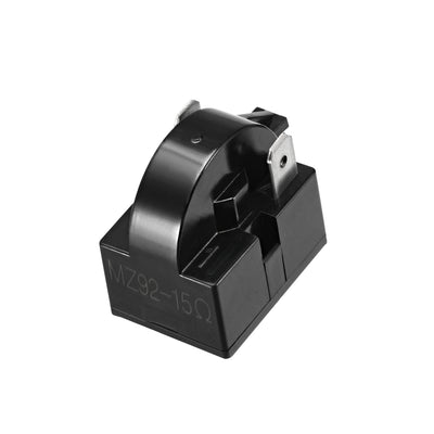 Harfington 15 Ohm 2 Pin Refrigerator  Starter Relay Black