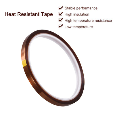 Harfington Heat Resistant Tape - High Temperature Heat Transfer Tape Polyimide Film Adhesive Tape