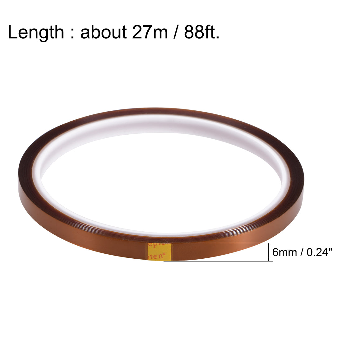 Harfington Heat Resistant Tape - High Temperature Heat Transfer Tape Polyimide Film Adhesive Tape