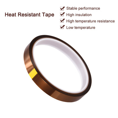 Harfington Heat Resistant Tape - High Temperature Heat Transfer Tape Polyimide Film Adhesive Tape