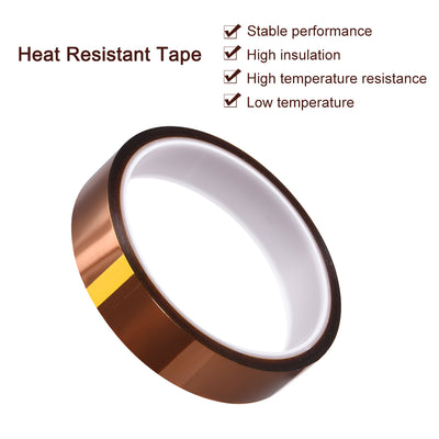 Harfington Heat Resistant Tape - High Temperature Heat Transfer Tape Polyimide Film Adhesive Tape