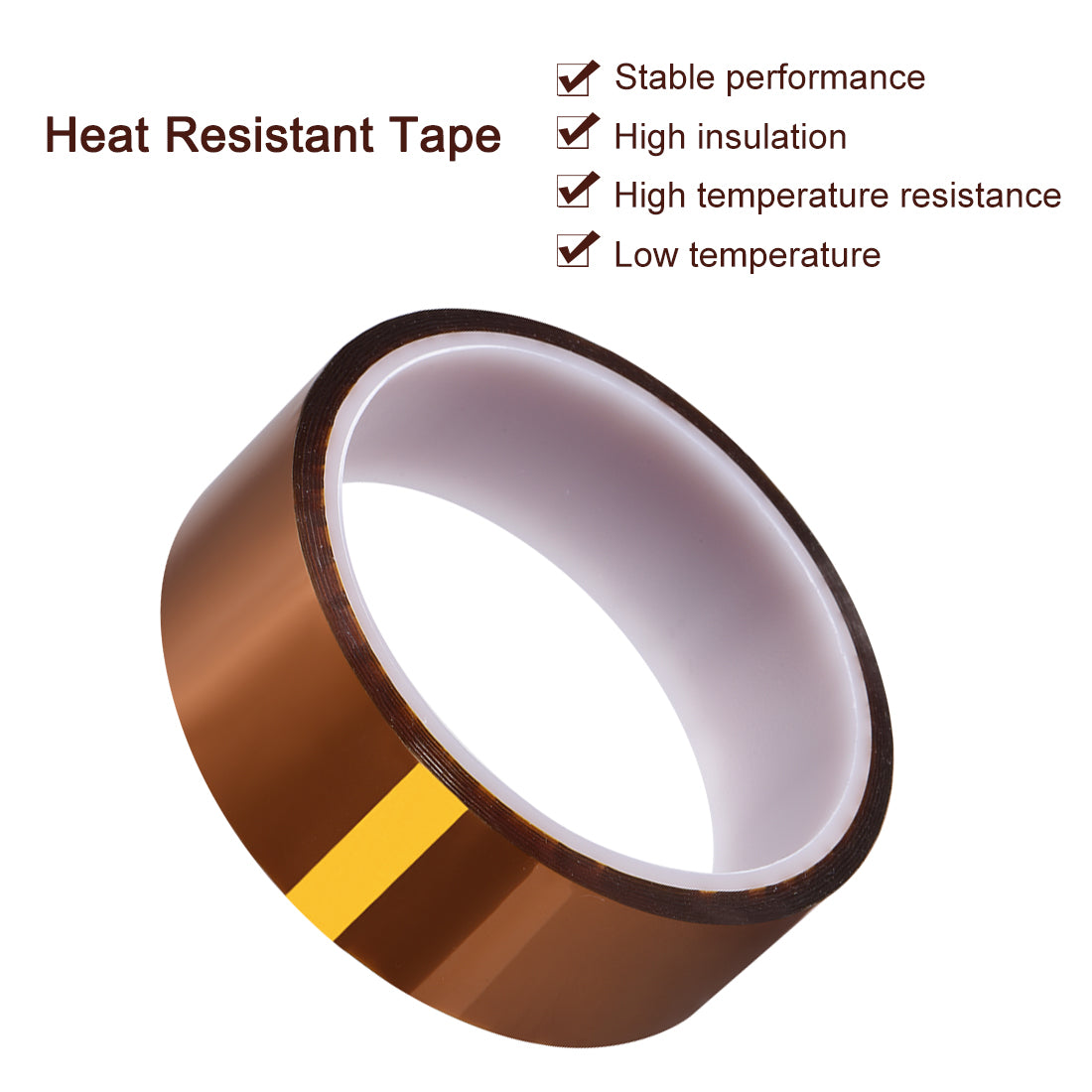 Harfington Heat Resistant Tape - High Temperature Heat Transfer Tape Polyimide Film Adhesive Tape
