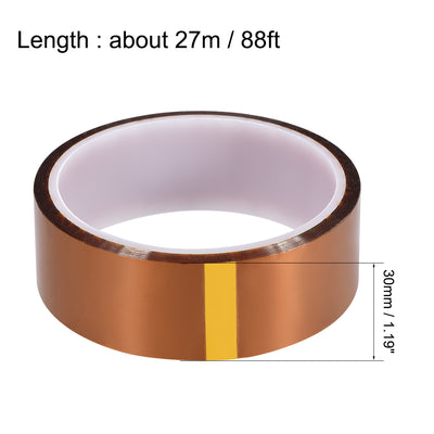 Harfington Heat Resistant Tape - High Temperature Heat Transfer Tape Polyimide Film Adhesive Tape