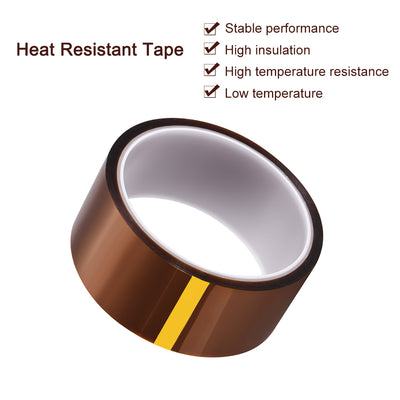 Harfington Heat Resistant Tape - High Temperature Heat Transfer Tape Polyimide Film Adhesive Tape