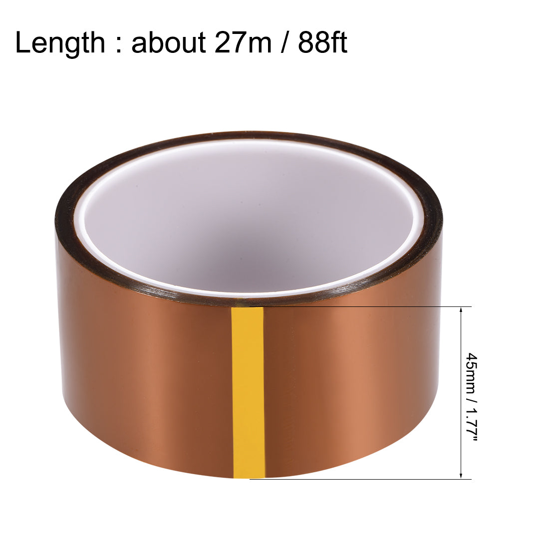 Harfington Heat Resistant Tape - High Temperature Heat Transfer Tape Polyimide Film Adhesive Tape