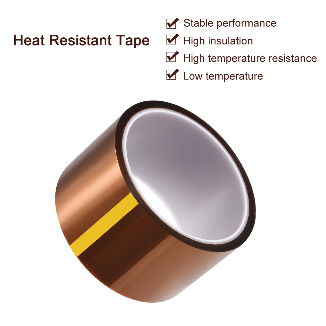 Harfington Heat Resistant Tape - High Temperature Heat Transfer Tape Polyimide Film Adhesive Tape