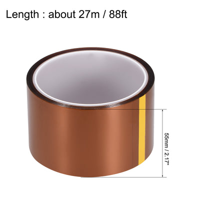 Harfington Heat Resistant Tape - High Temperature Heat Transfer Tape Polyimide Film Adhesive Tape