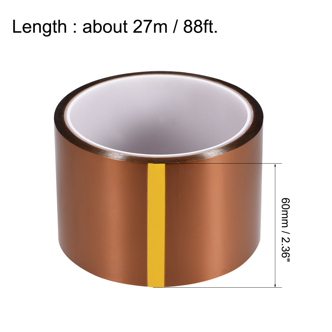 Harfington Heat Resistant Tape - High Temperature Heat Transfer Tape Polyimide Film Adhesive Tape