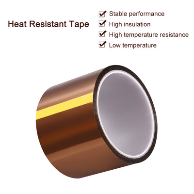 Harfington Heat Resistant Tape - High Temperature Heat Transfer Tape Polyimide Film Adhesive Tape