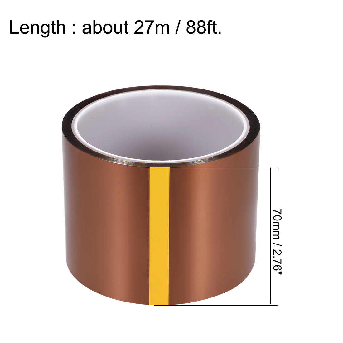 Harfington Heat Resistant Tape - High Temperature Heat Transfer Tape Polyimide Film Adhesive Tape