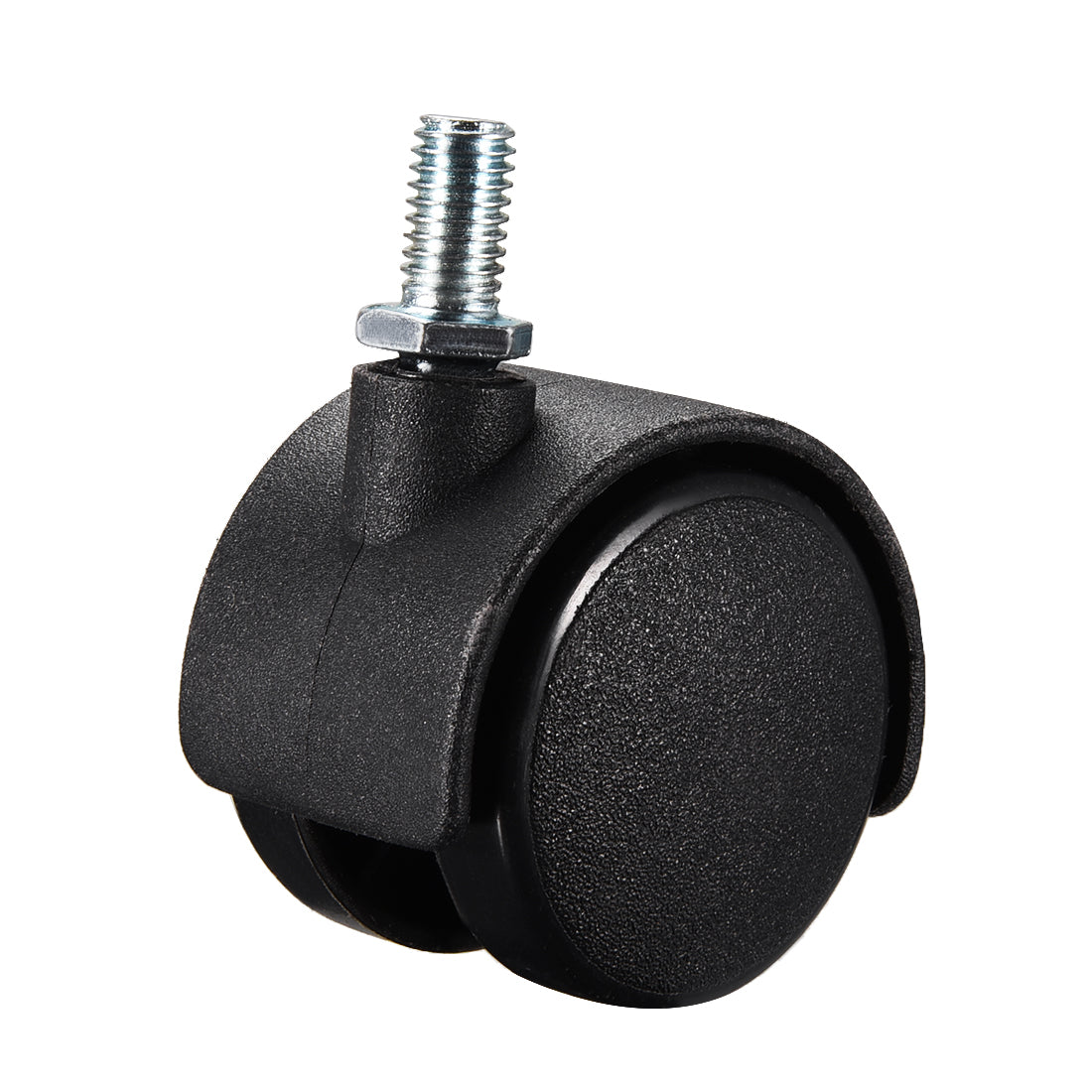 Harfington Furniture Casters 1.5 Inch Nylon M8 x 15mm Threaded Stem Swivel Caster Wheels, 33lb Capacity Each Wheel