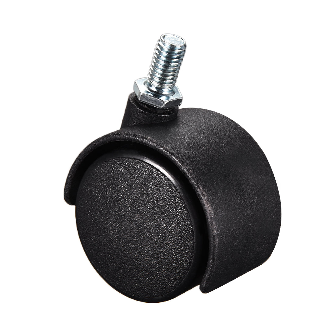 Harfington Furniture Casters 1.6 Inch Nylon M8 x 15mm Threaded Stem Swivel Caster Wheels, 33lb Capacity Each Wheel, 5 Pcs