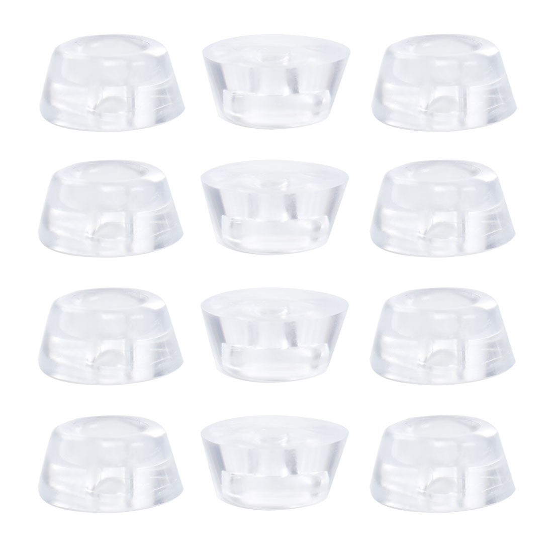 Harfington 12pcs D27x21xH12mm Rubber Feet Non-slip Leg Pad Anti-scratch Cabinet Protector
