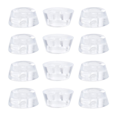 Harfington 12pcs D27x21xH12mm Rubber Feet Non-slip Leg Pad Anti-scratch Cabinet Protector