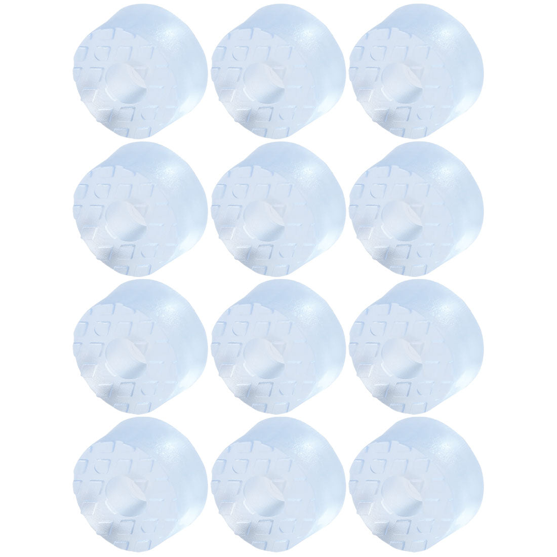 Harfington 12pcs Round Rubber Feet Non-slip Leg Pad Anti-scratch Table Desk Protector 15mm